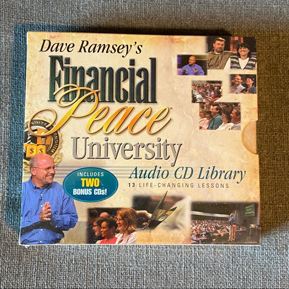 Financial Peace University by Dave Ramsey    new in box audio cd library.